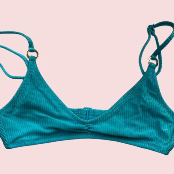 Aerie Women's Blue and Green Bikini-and-tankini-tops - Picture 1 of 3